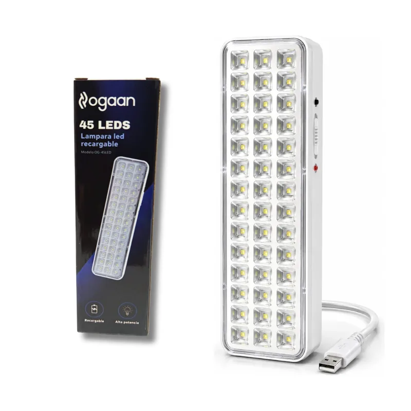 Luz de Emergencia 45 LED Recargable USB OGAAN
