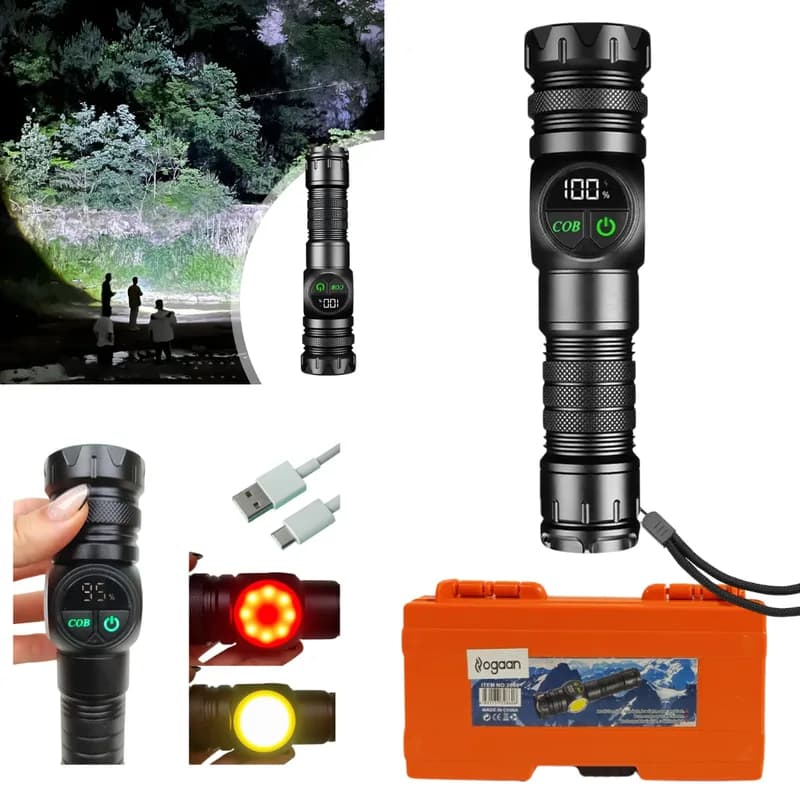 Linterna Portátil Magnética Multifuncional Luz Lateral Ogaan 2860