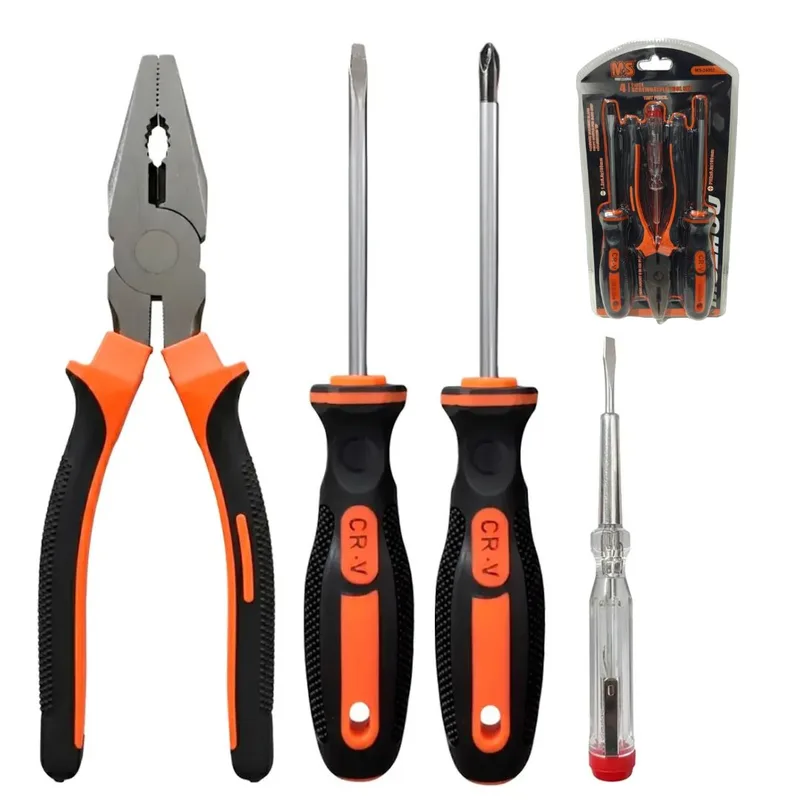 SET DE DESTORNILLADORES Y PINZA 4PCS B263495