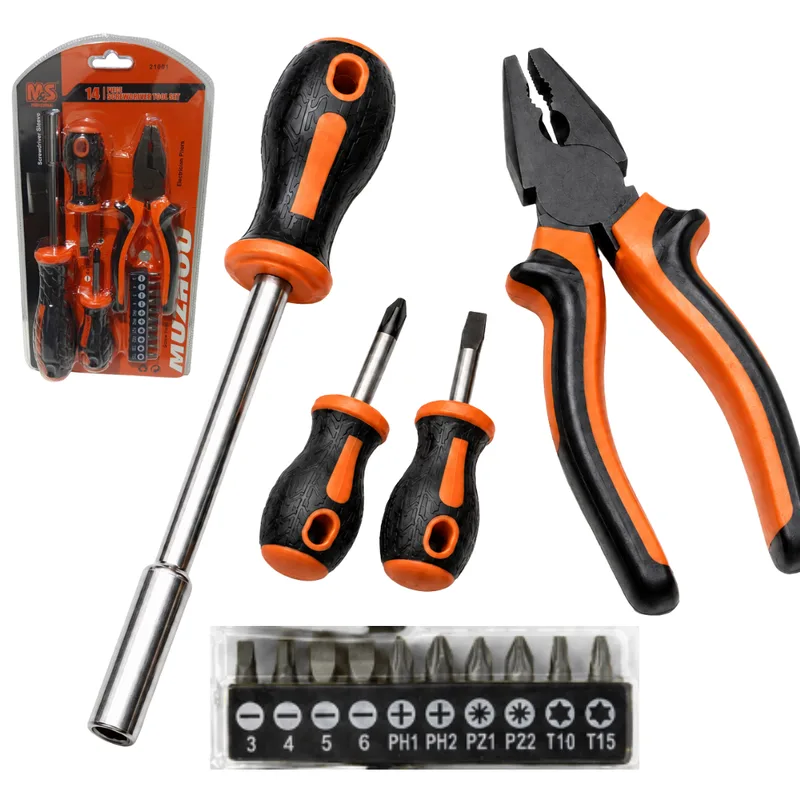 Set de Destornilladores y Pinza 14PCS B263493