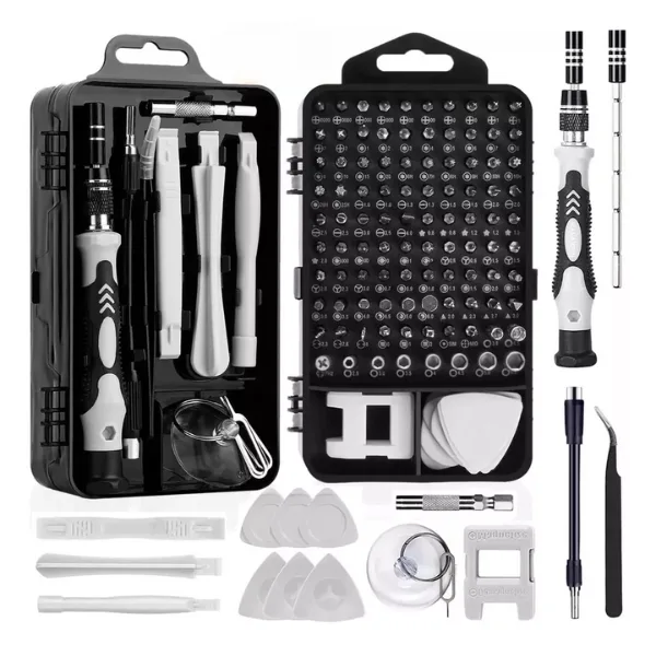 Kit Destornilladores Precisión 115 en 1 Punta Magnética MELECH