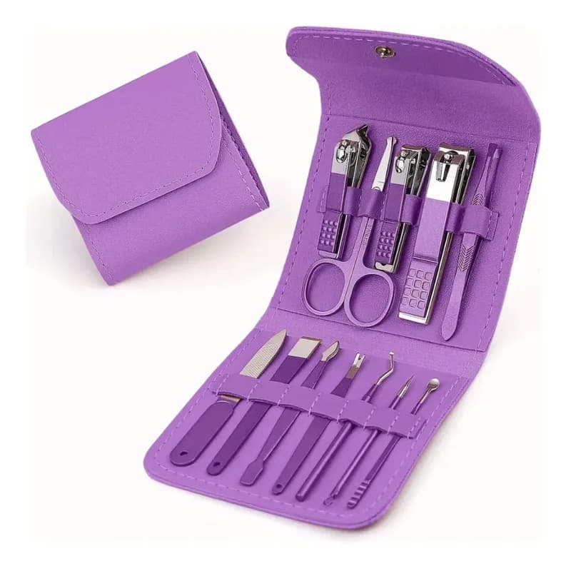 Set De Manicura De Acero Inoxidable 12 Piezas 263513