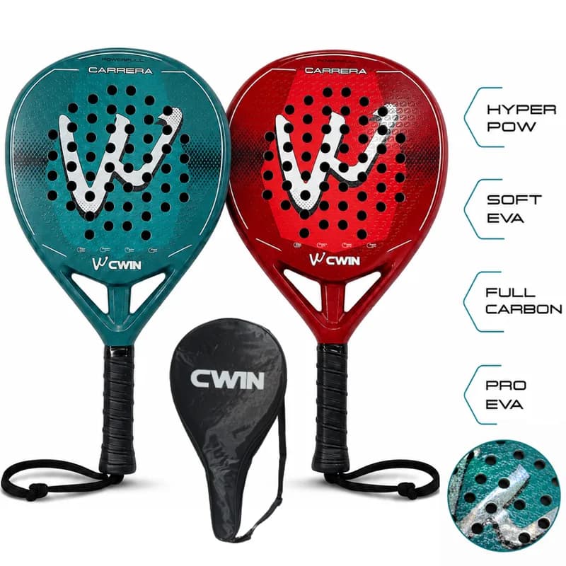 Paleta de pádel Camewin 5022 de Fibra de Carbono