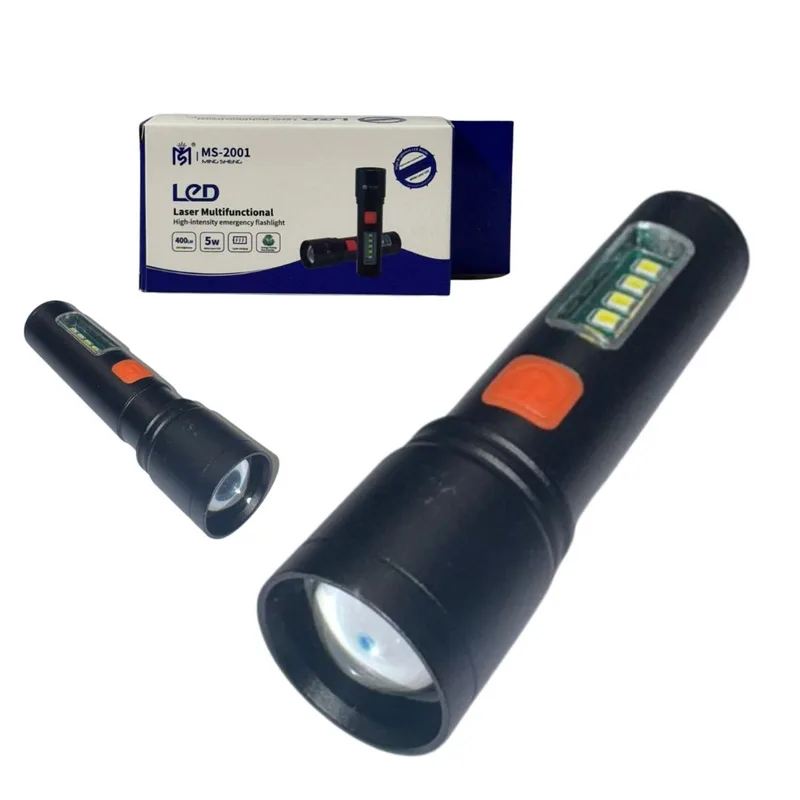 Linterna Telescopica USB Recargable Multifunción MS-2001