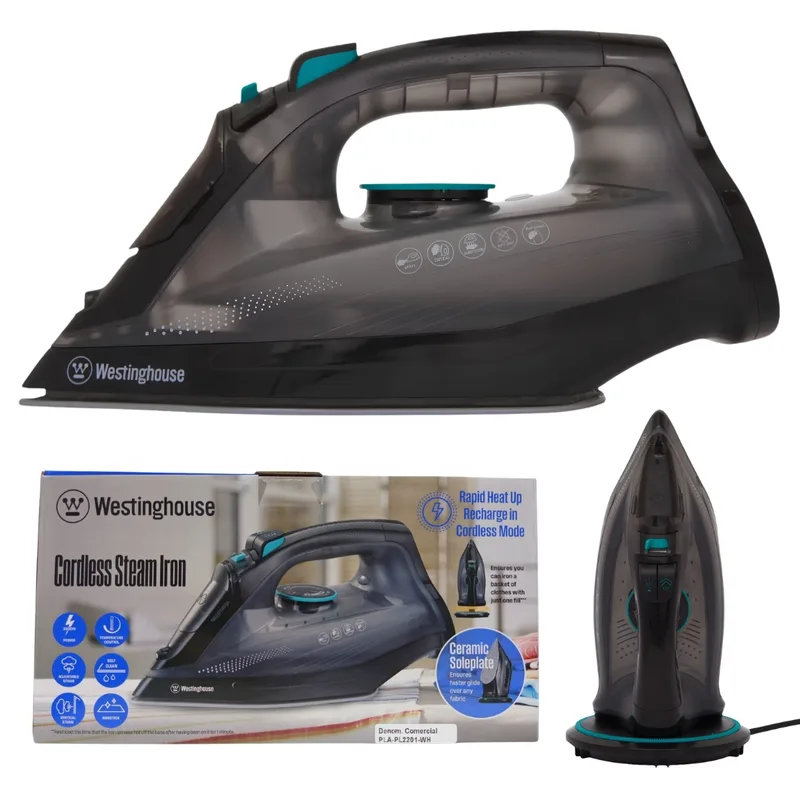 PLANCHA A VAPOR INALAMBRICA WESTINGHOUSE PLA-PL2201-WH