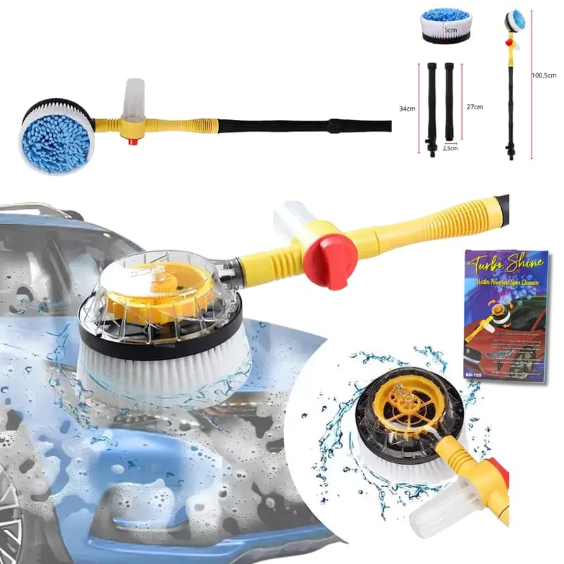 Cepillo Limpiador De auto 3 en 1 Cepillo Giratorio TURBO SHINE BD-705