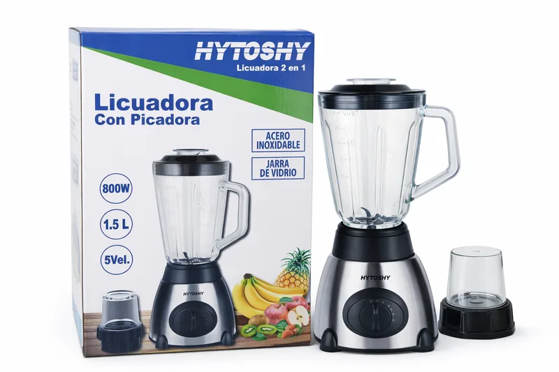 LICUADORA CON PICADORA DE VIDRIO 800w HY-Y66