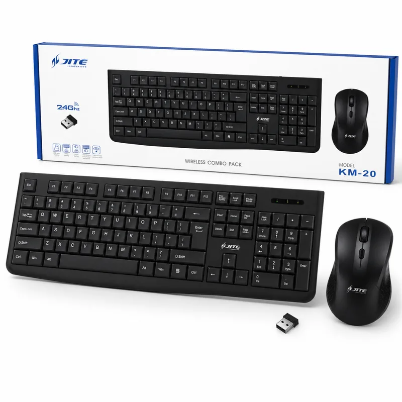 combo teclado y mouse inalambirco JITE KM-20