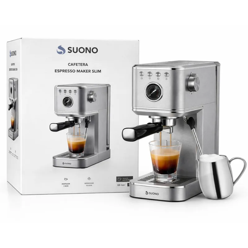 Cafetera Vintage Espresso Maker Slim 20Bar SUONO 203