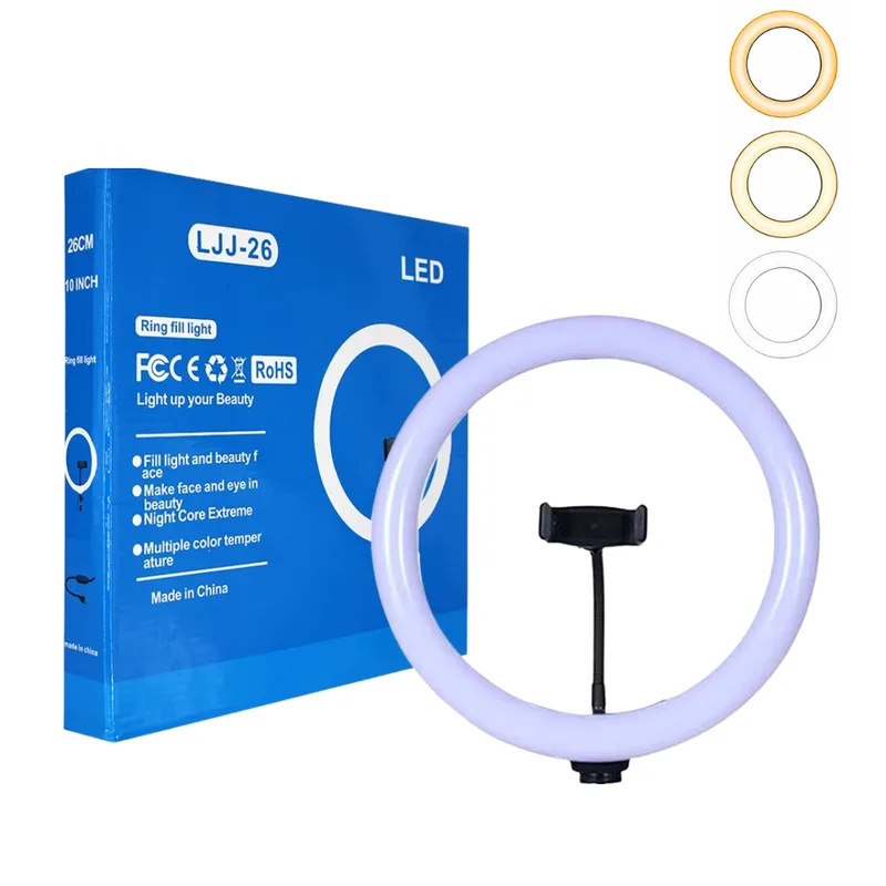 Aro de Luz 10″ Pulgadas Tonos Blancos SIN TRIPODE LJJ26