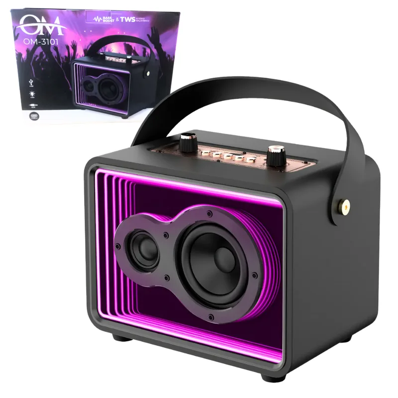 Parlante Retro Bluetooth Om-3101