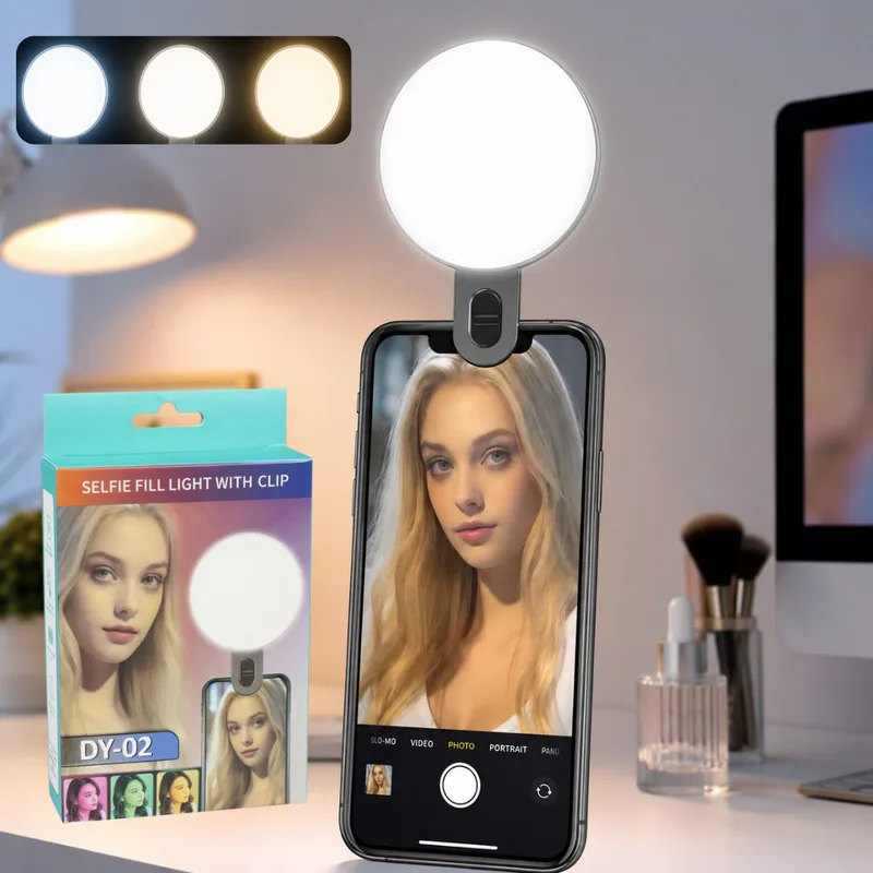 Aro de Luz LED Circular Para Selfie MINI DY-02