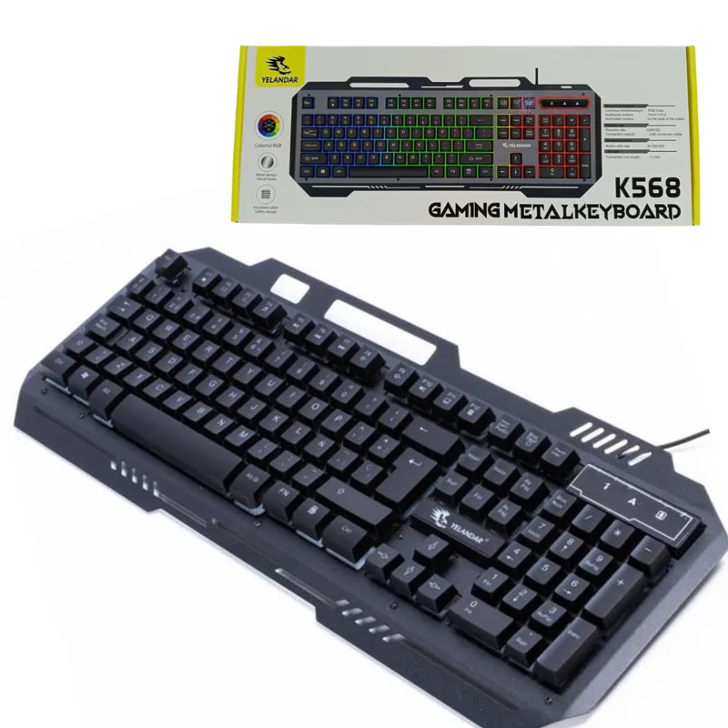 TECLADO YELANDAR GAMING METAL KEYBOARD K568