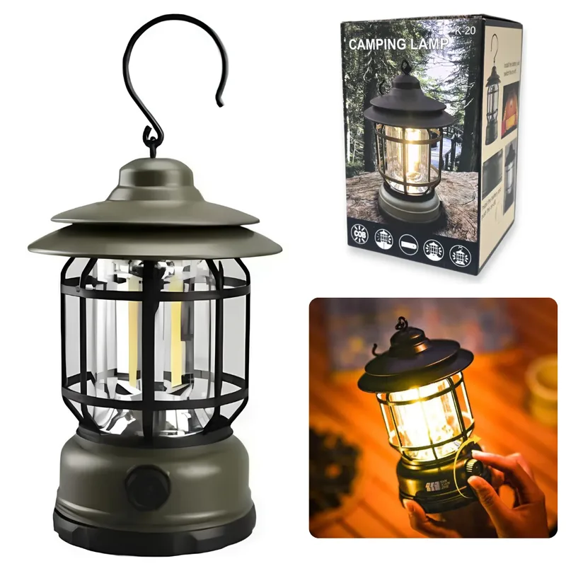 LAMPARA CAMPING LUZ LED REGULABLE LAMP K-20