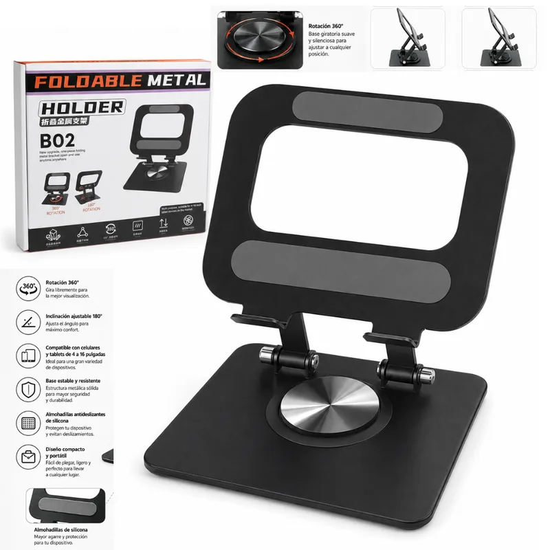 SOPORTE PARA TABLET FOLDABLE METAL 029-1/S995/B02