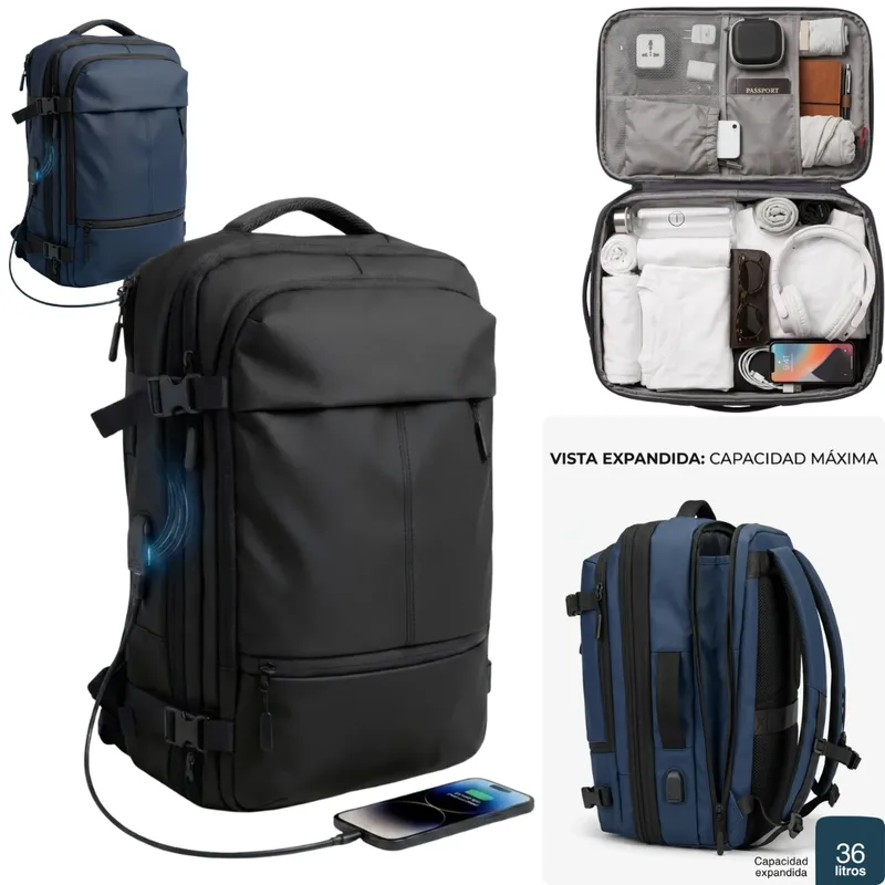 Mochila Urbana Viaje Carry On Expansible Viral 36L RONGCHANG 2535