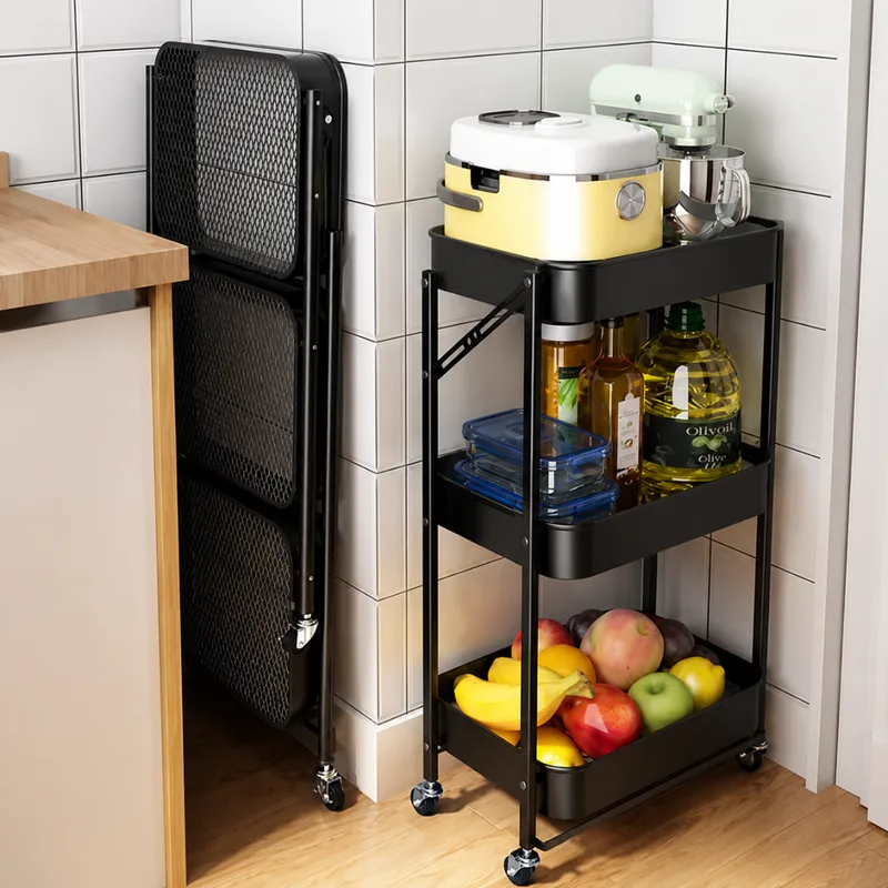 Estante Organizador de Cocina 3 Niveles con Ruedas BZ-003