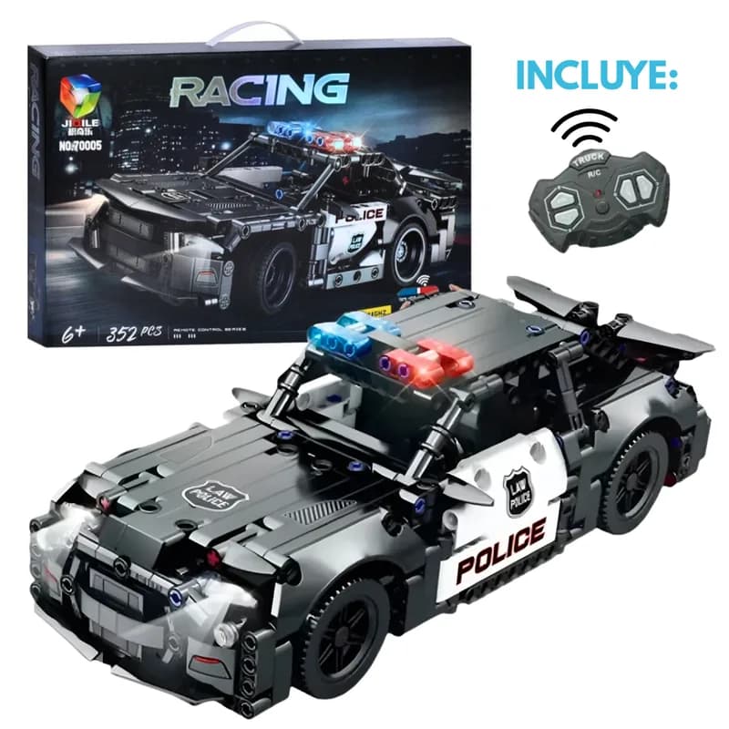 Auto Policia Bloques de LEGO 352 Pcs Con Control Remoto 70005