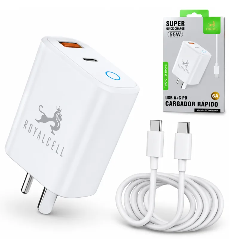 Cargador ROYAL 55W 6A TIPO C RC9006000A