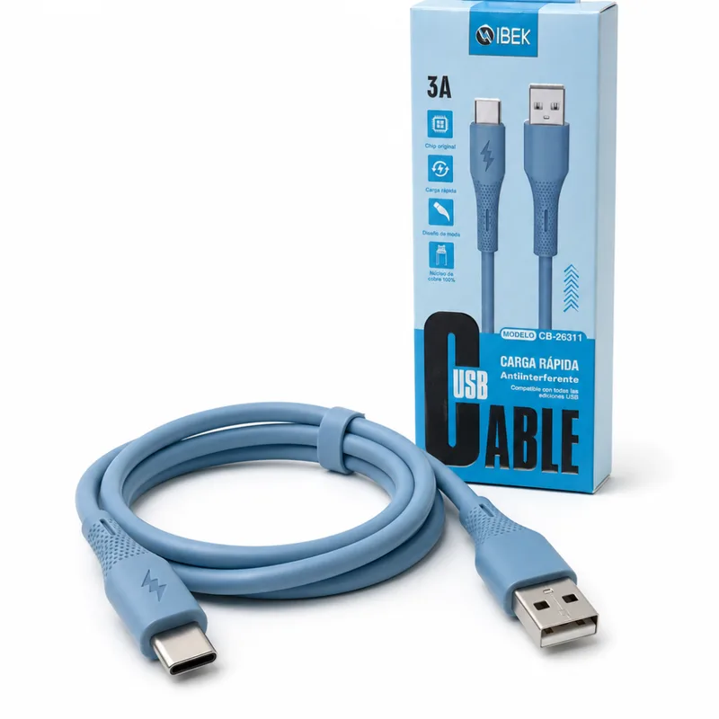 CABLE 3A IBEK USB-TIPO C CB-26311