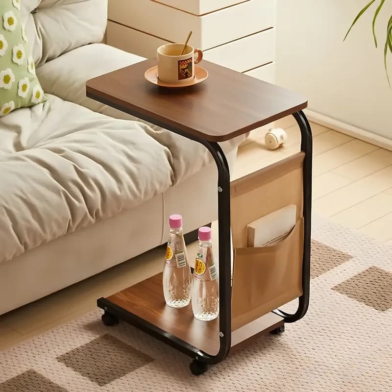 Mesa Ratona con Ruedas y Bolsillo para Libro COFEE STAR TABLE 5704